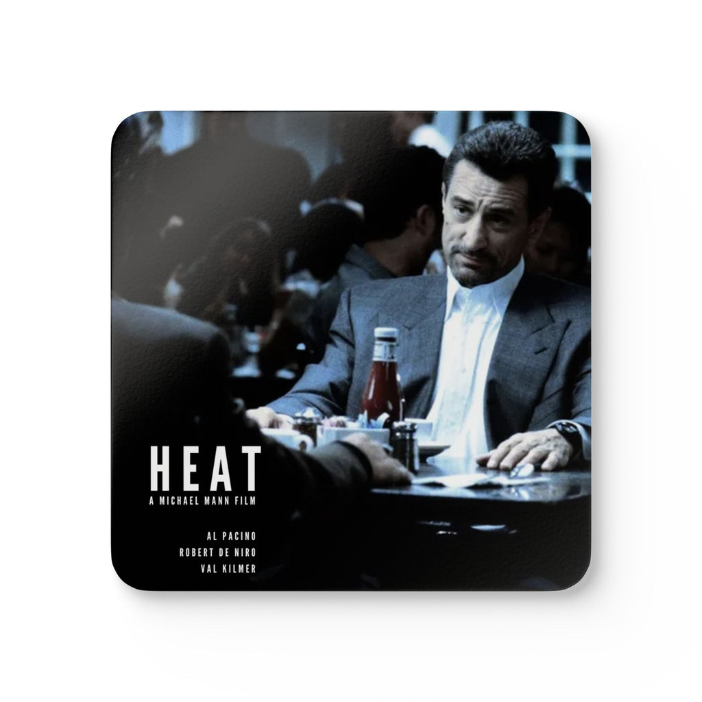Heat Movie Collectable Coaster Set With Robert DeNiro on the covert (4 Pieces)