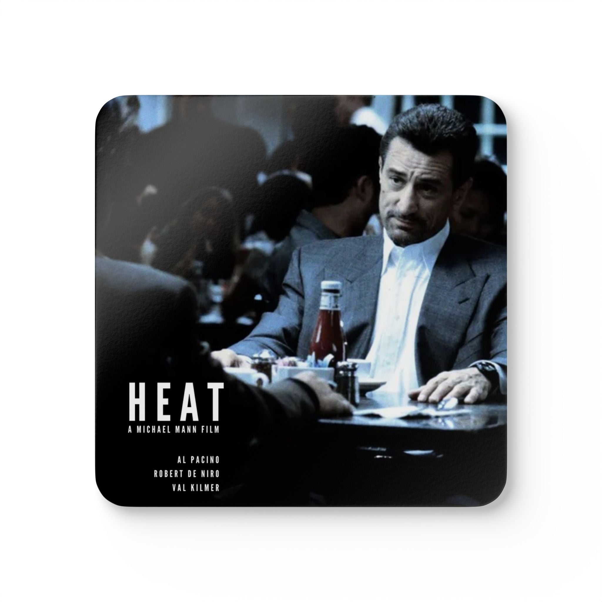 Heat Movie Collectable Coaster Set With Robert DeNiro on the covert (4 Pieces)