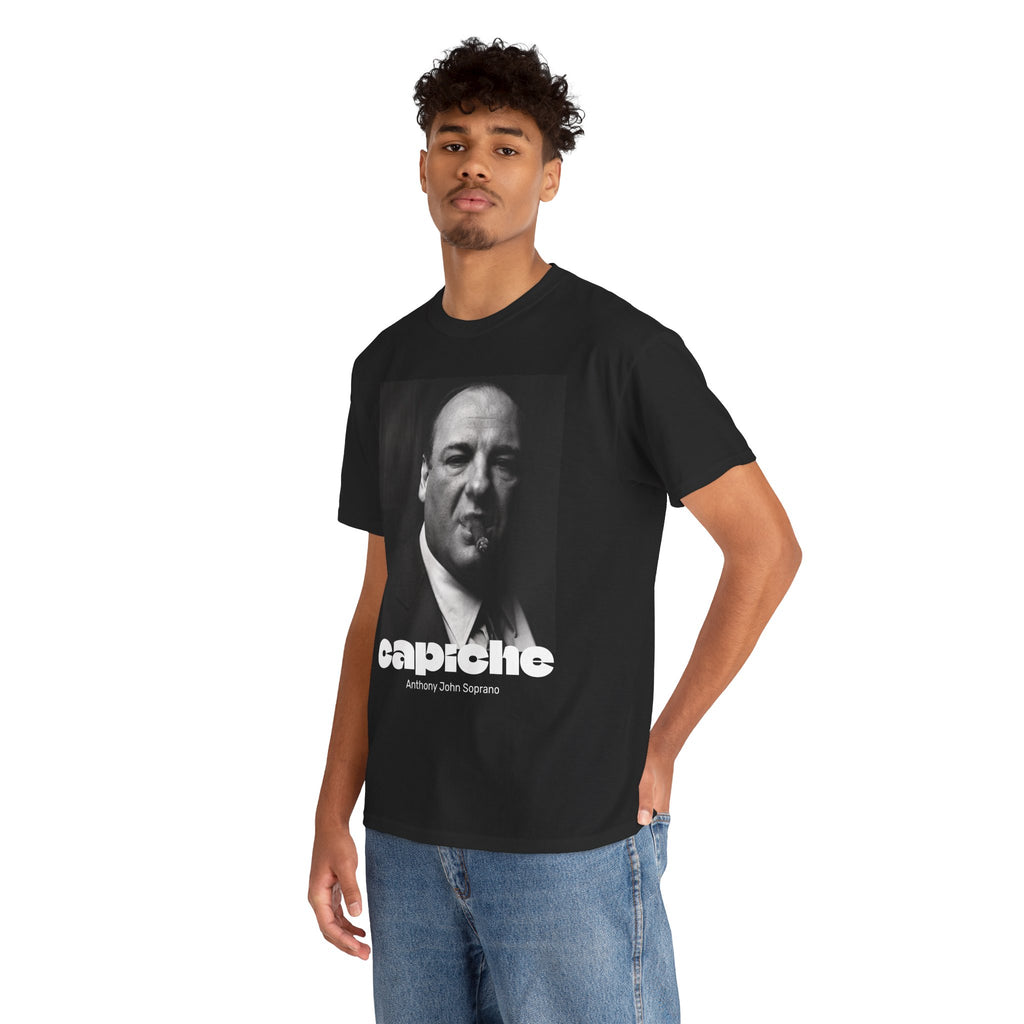 Unisex Tony Soprano Capiche Custom Design T-Shirt | One-of-a-Kind Mafia Style Graphic Tee