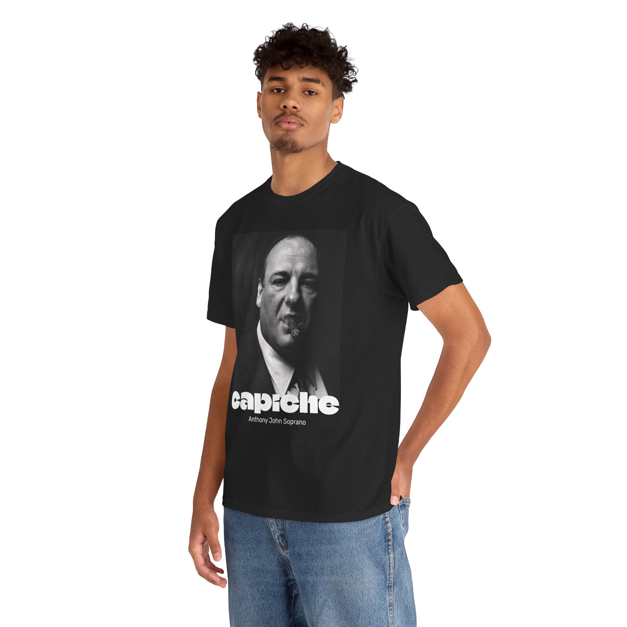 Unisex Tony Soprano Capiche Custom Design T-Shirt | One-of-a-Kind Mafia Style Graphic Tee