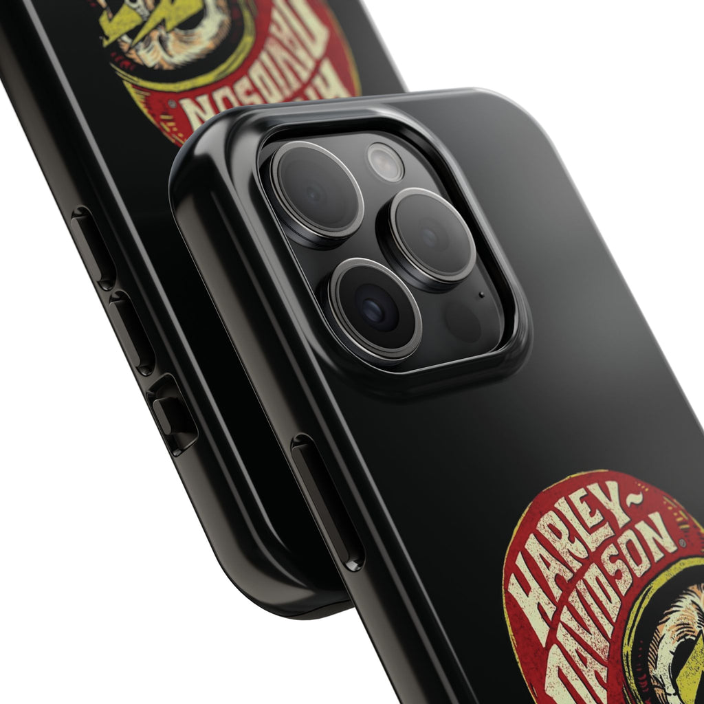Skull Helmet Tough Phone Case | Vintage Motorcycle Biker Phone Case