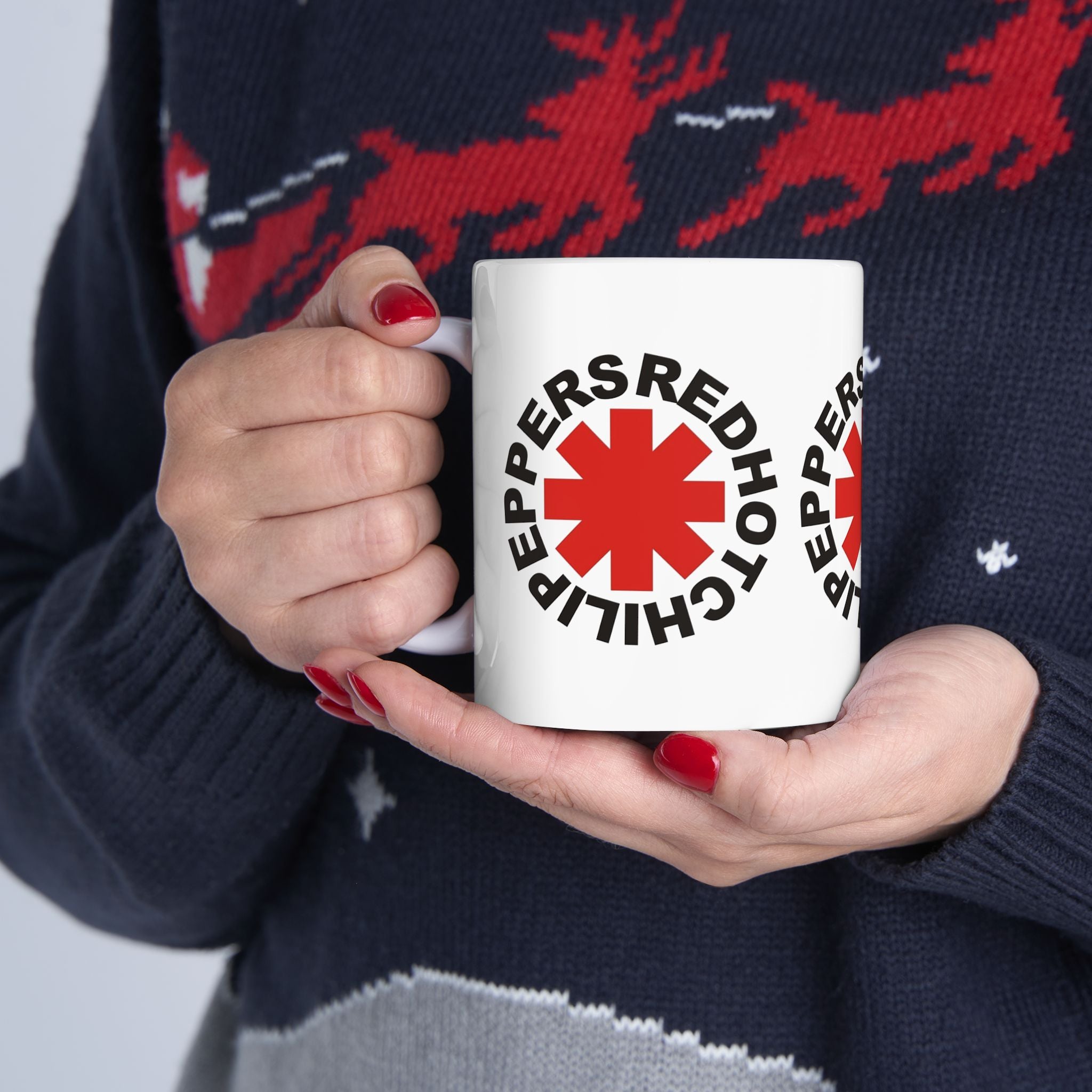 Red Hot Chili Peppers Mug 11oz Ceramic Coffee Mug | Ideal for Rock Music and RHCP Fans