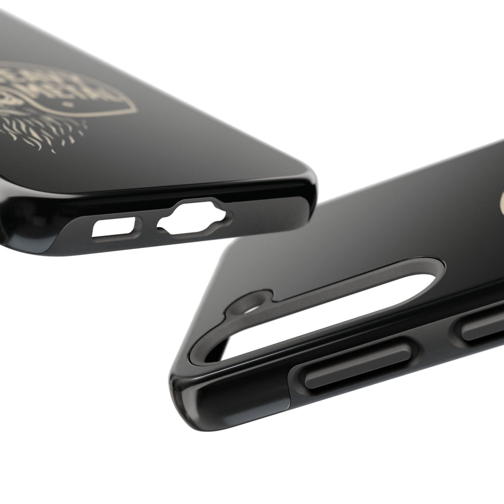 Heavy Metal Skull Tough Phone Case | Biker Helmet Skull Graphic Phone Case