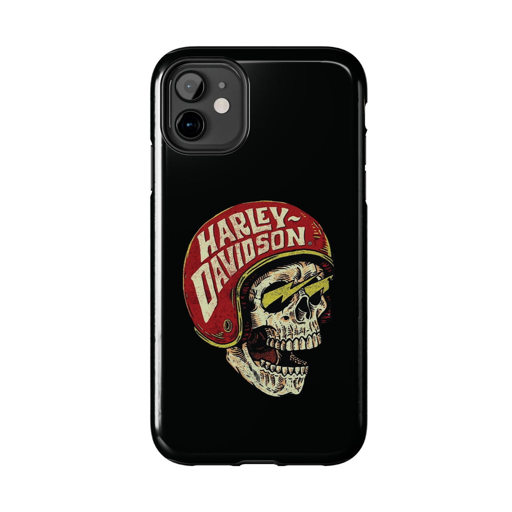 Skull Helmet Tough Phone Case | Vintage Motorcycle Biker Phone Case