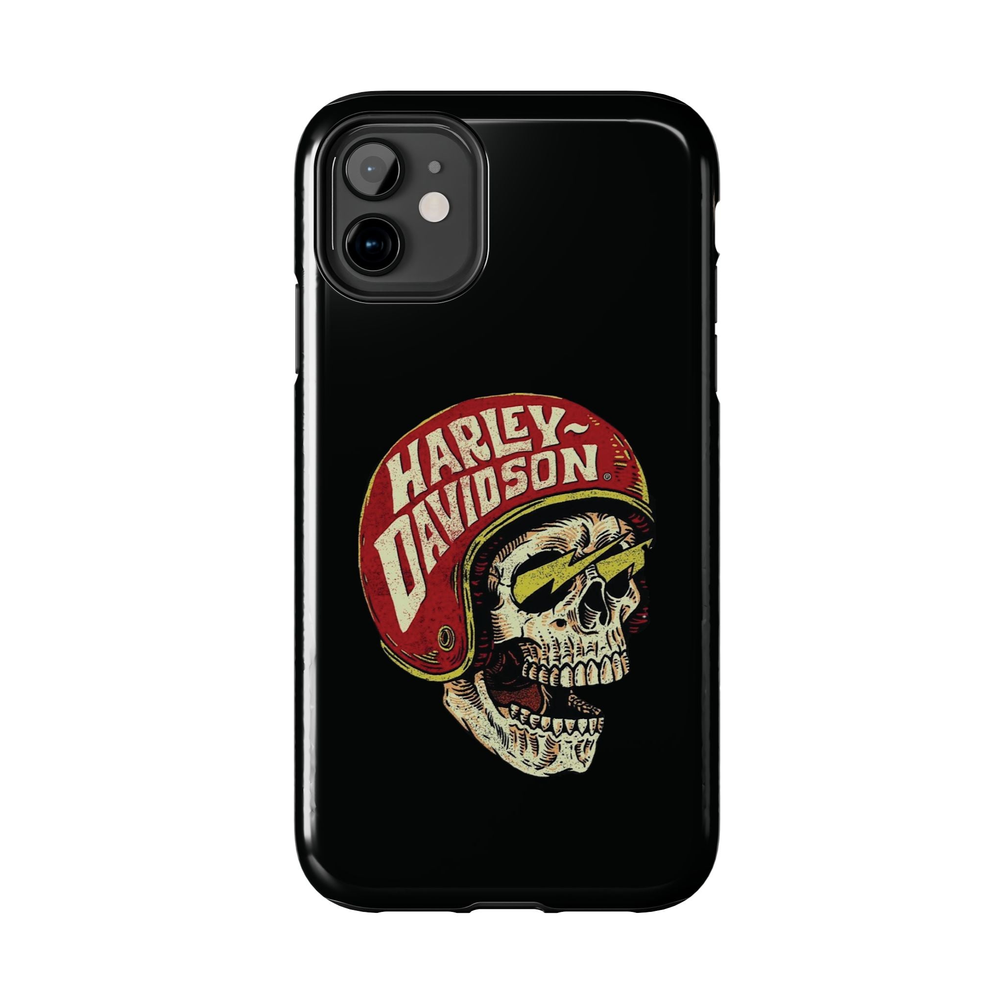 Skull Helmet Tough Phone Case | Vintage Motorcycle Biker Phone Case