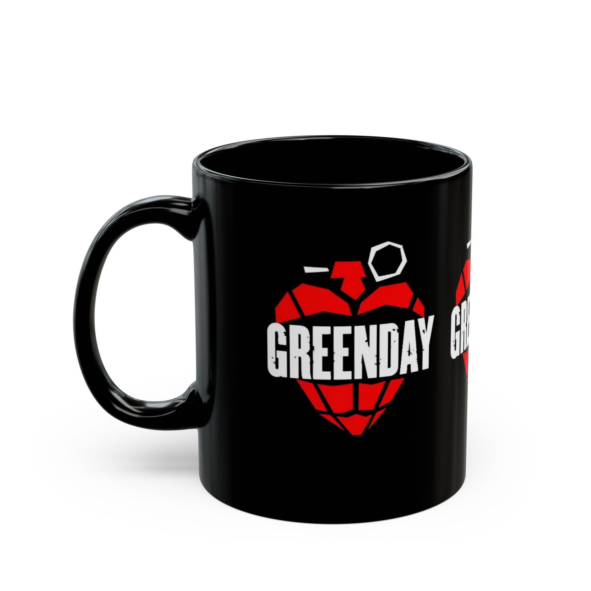 Green Day 11oz Ceramic Coffee Black Mug | Punk Rock Coffee Cup