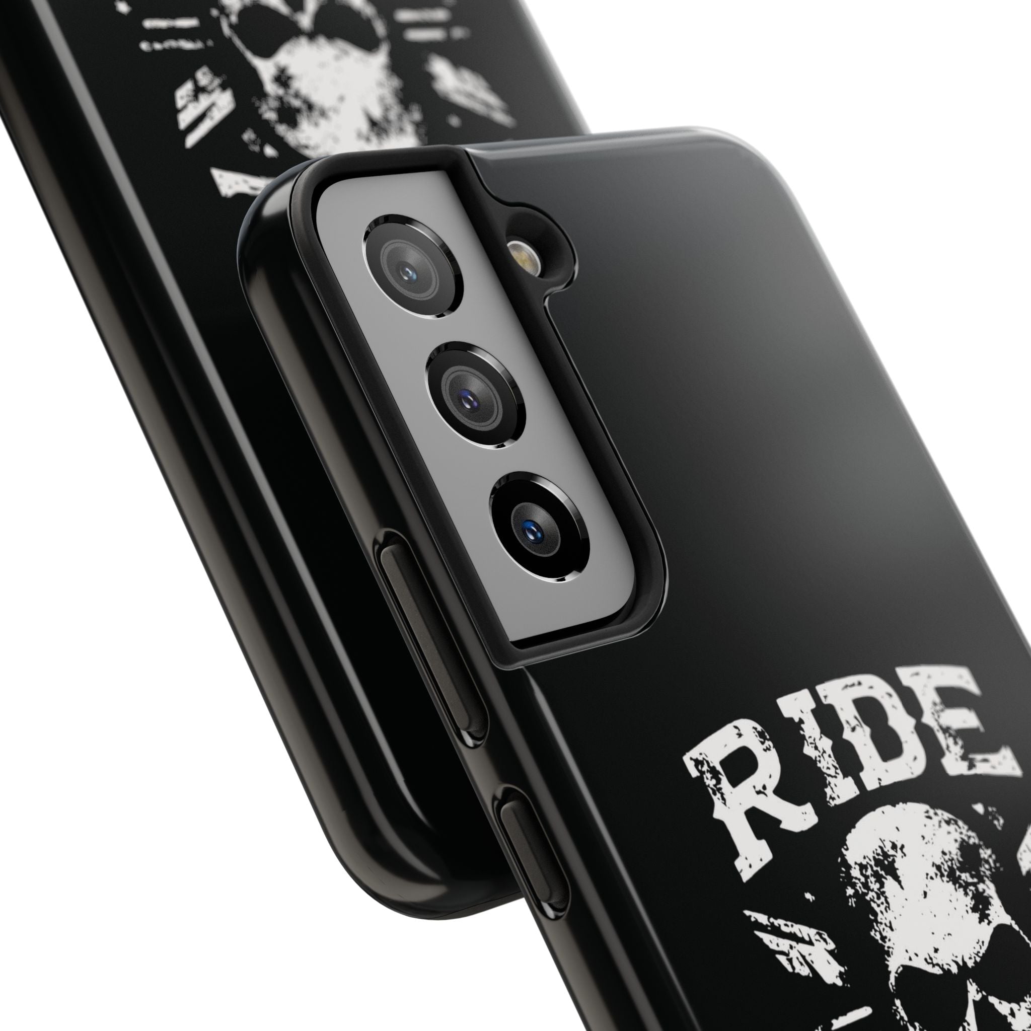 Ride or Die Skull Tough Phone Case | Biker Skull Graphic Phone Case