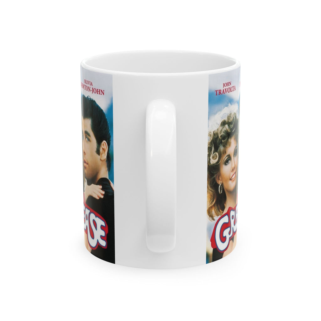Grease Movie Retro Musical Film Inspired 11oz White Coffee Cup | Danny & Sandy Vintage Mug