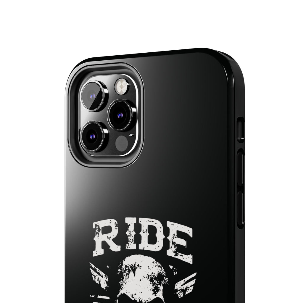 Ride or Die Skull Tough Phone Case | Biker Skull Graphic Phone Case