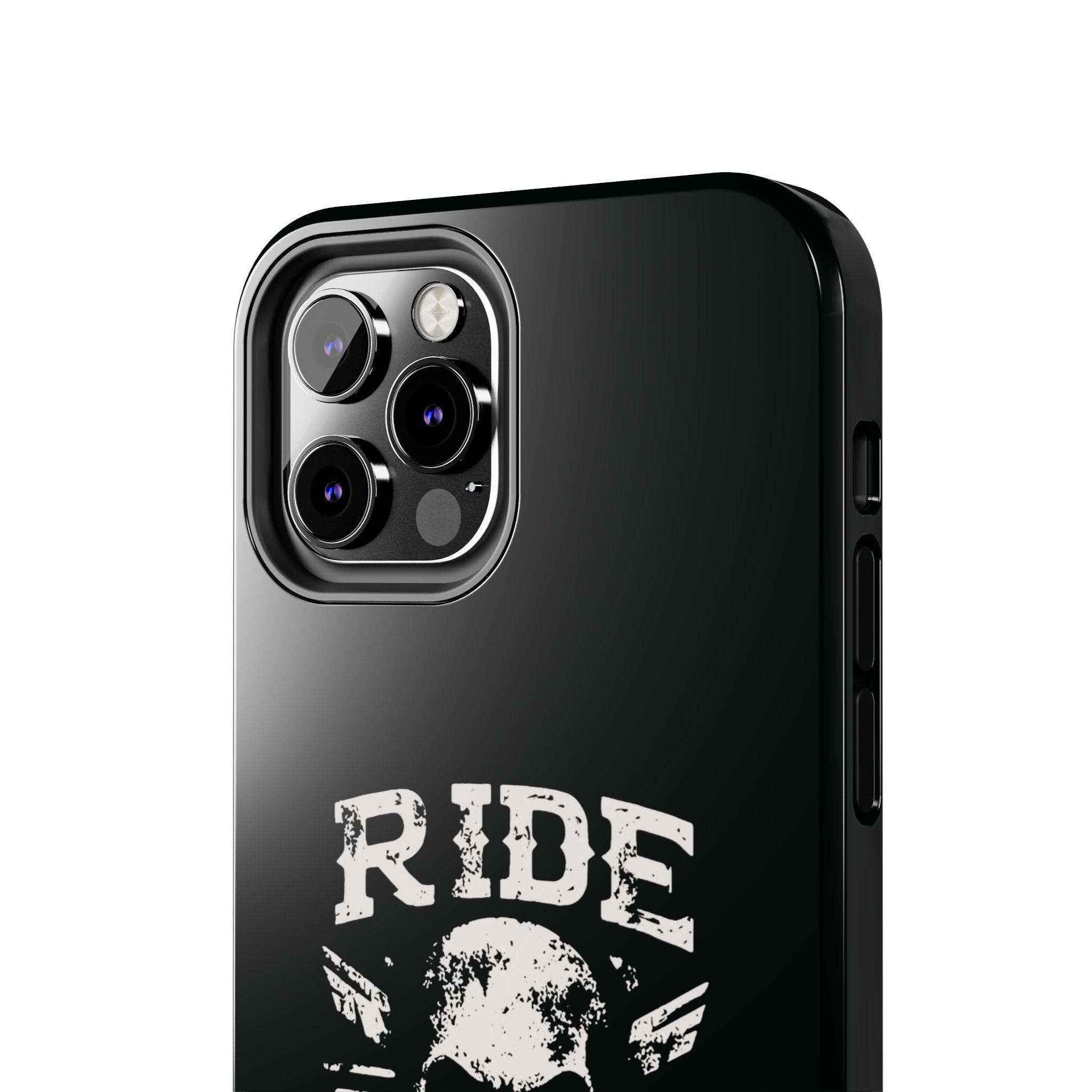 Ride or Die Skull Tough Phone Case | Biker Skull Graphic Phone Case