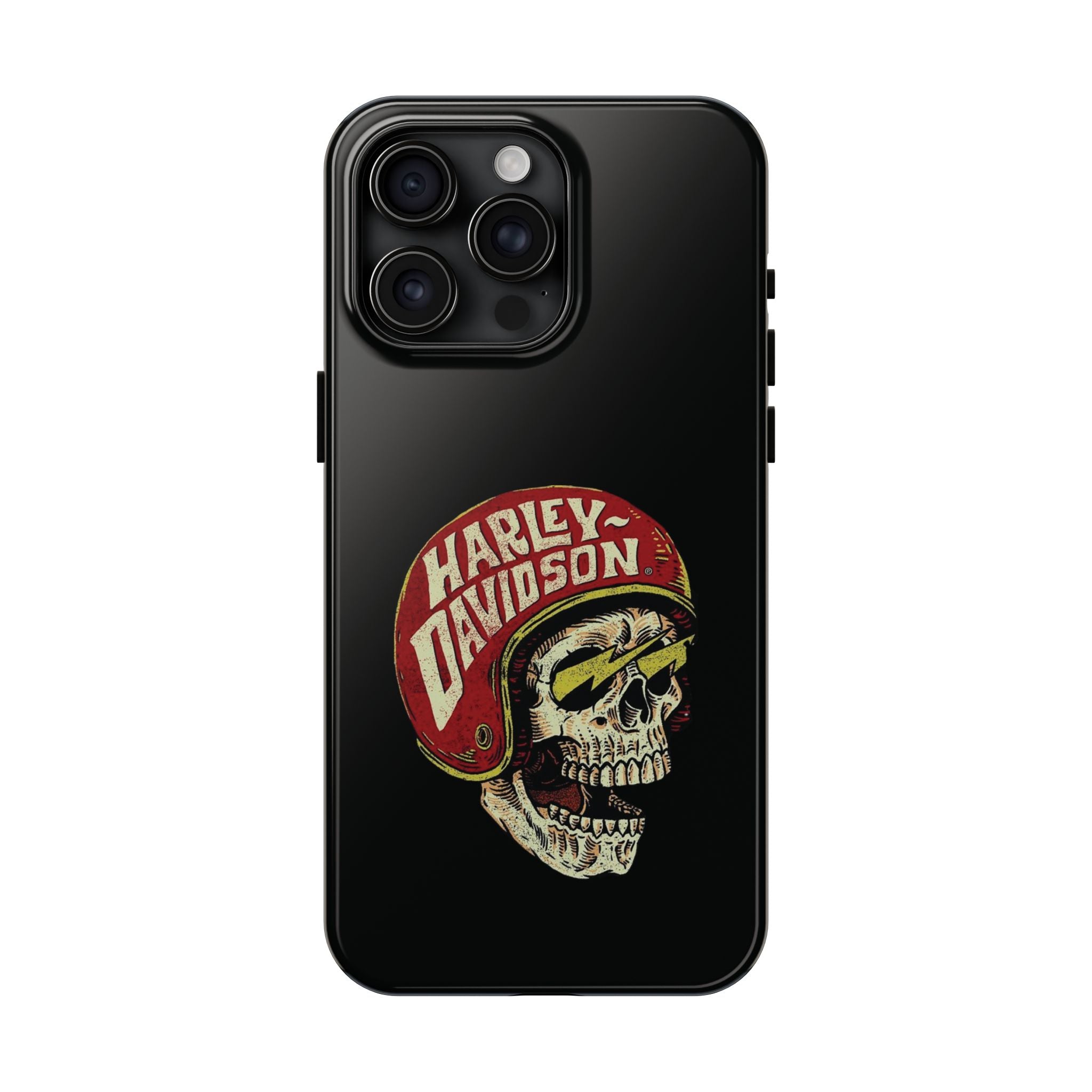 Skull Helmet Tough Phone Case | Vintage Motorcycle Biker Phone Case