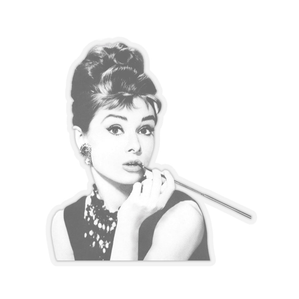 Audrey Hepburn Classic Hollywood Custom Stickers (4 Sizes)