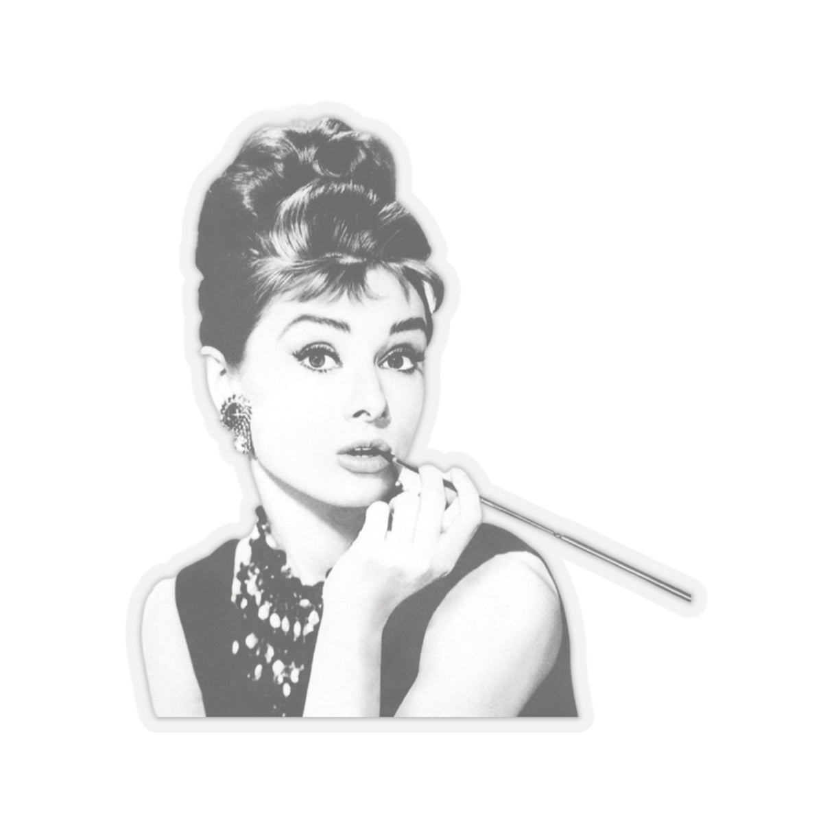 Audrey Hepburn Classic Hollywood Custom Stickers (4 Sizes)