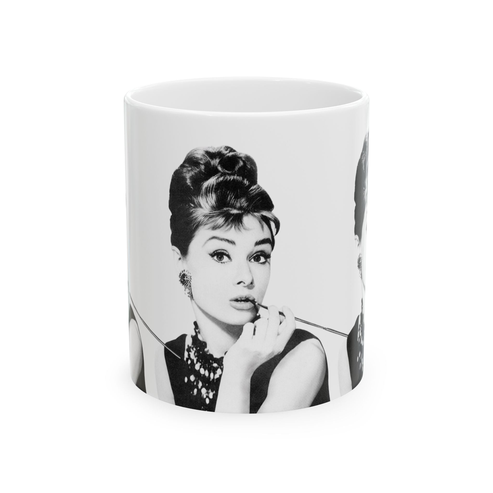 Audrey Hepburn Classic Movie 11oz Coffee Mug | Vintage Hollywood Retro Glam