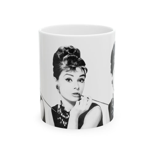 Audrey Hepburn Classic Movie 11oz Coffee Mug | Vintage Hollywood Retro Glam
