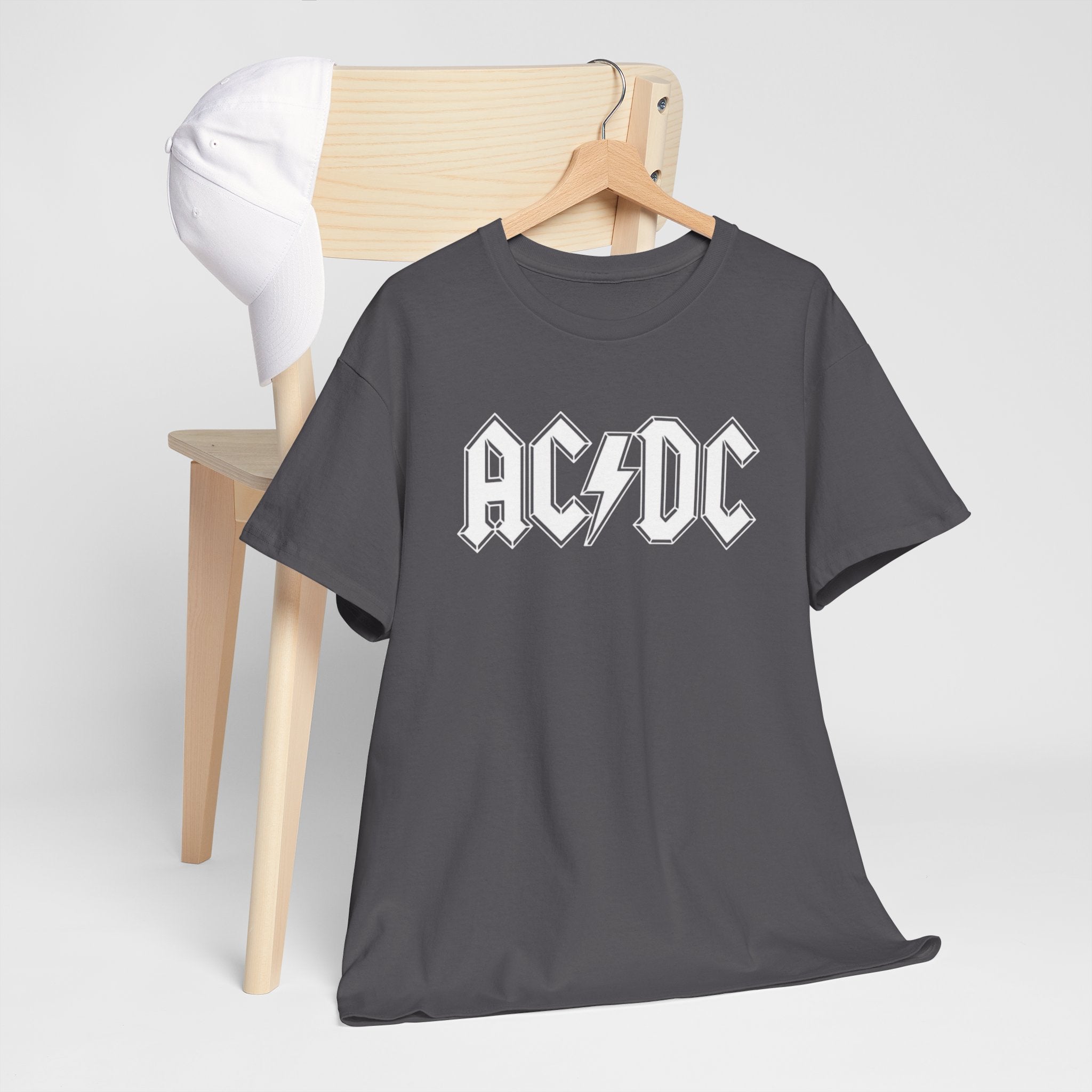Unisex AC/DC Hard Rock band inspired with a custom batch T-Shirt (4 Colors)