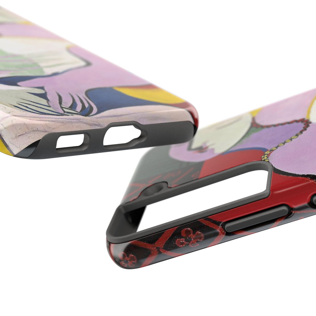 Picasso-Inspired Abstract Woman Tough Phone Case | Cubist Sleeping Woman Art Phone Case