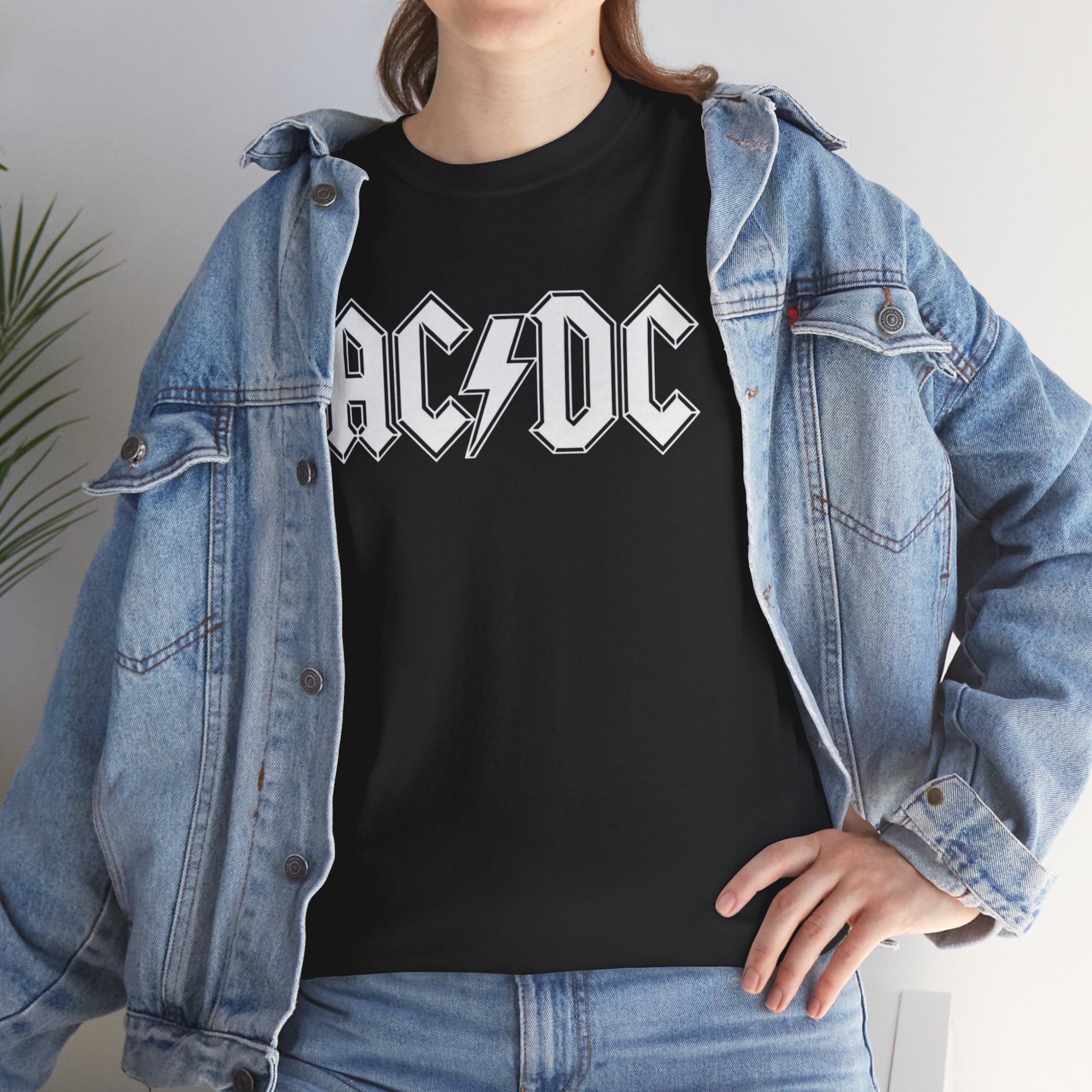 Unisex AC/DC Hard Rock band inspired with a custom batch T-Shirt (4 Colors)