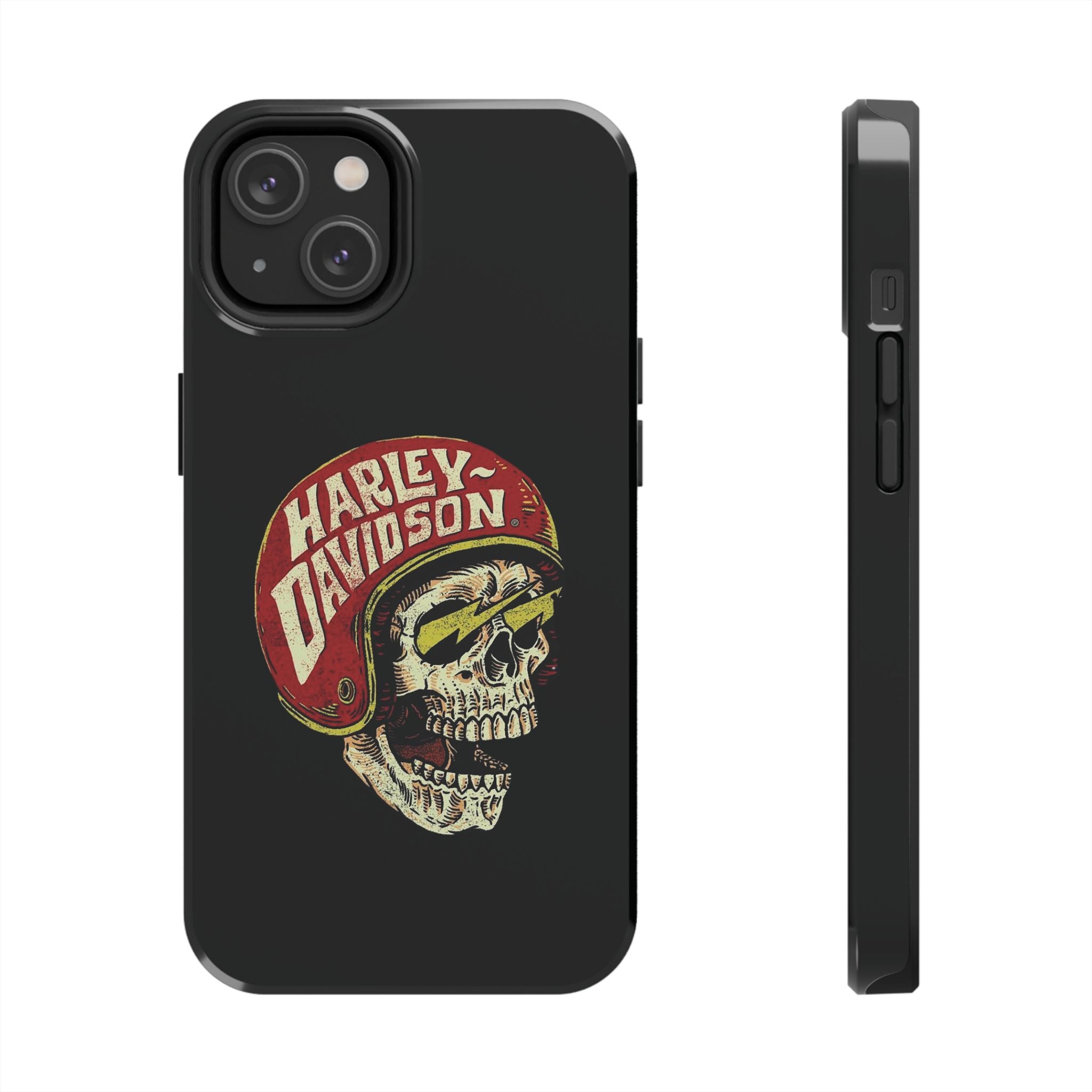 Skull Helmet Tough Phone Case | Vintage Motorcycle Biker Phone Case