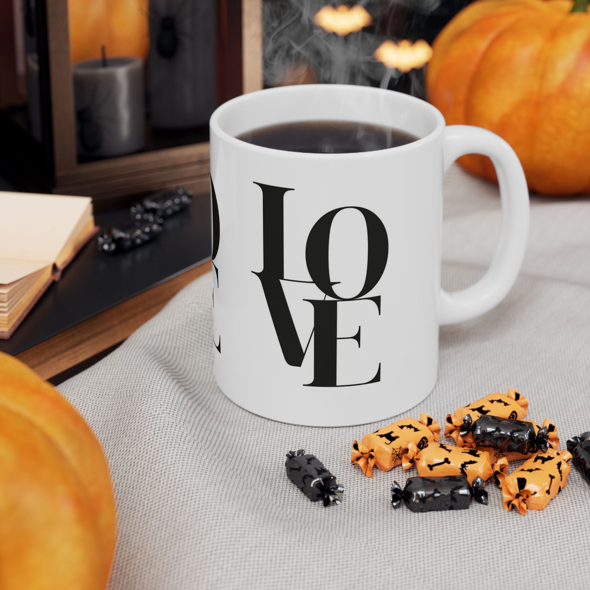 LOVE Typography Simplistic Design 11oz Coffee Mug | Perfect Gift for Lovers