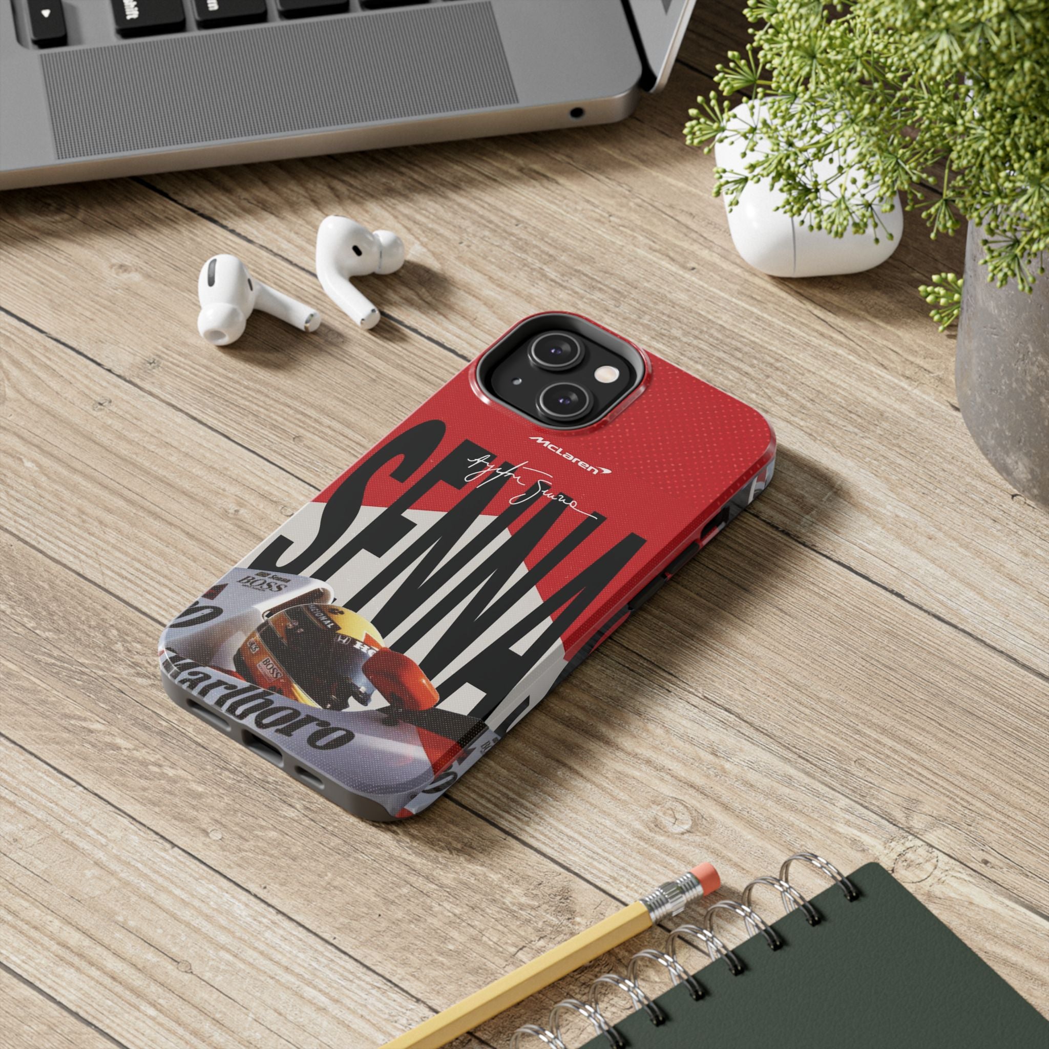 Ayrton Senna McLaren F1 Tough Phone Case | Formula 1 Racing Legend Phone Case