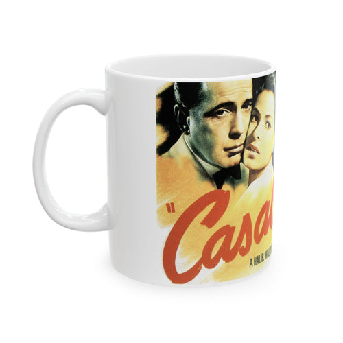 Casablanca Movie 11 oz Coffee Mug | Humphrey Bogart Ingrid Bergman Inspired Retro Hollywood