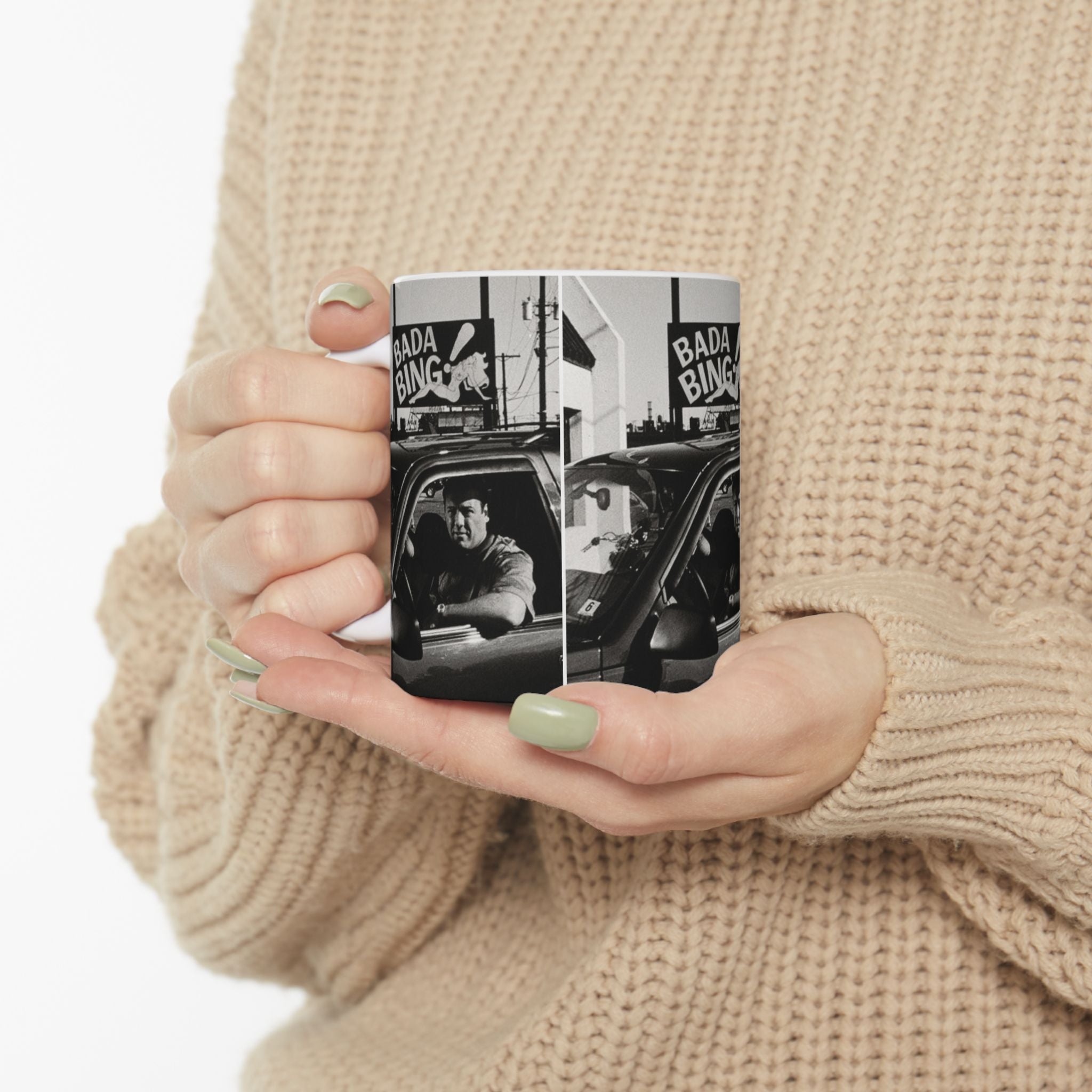 Tony Soprano Bada Bing Mug 11oz Ceramic Coffee Mug | The Sopranos Inspired Coffee Cup Gift for Crime Drama Fans