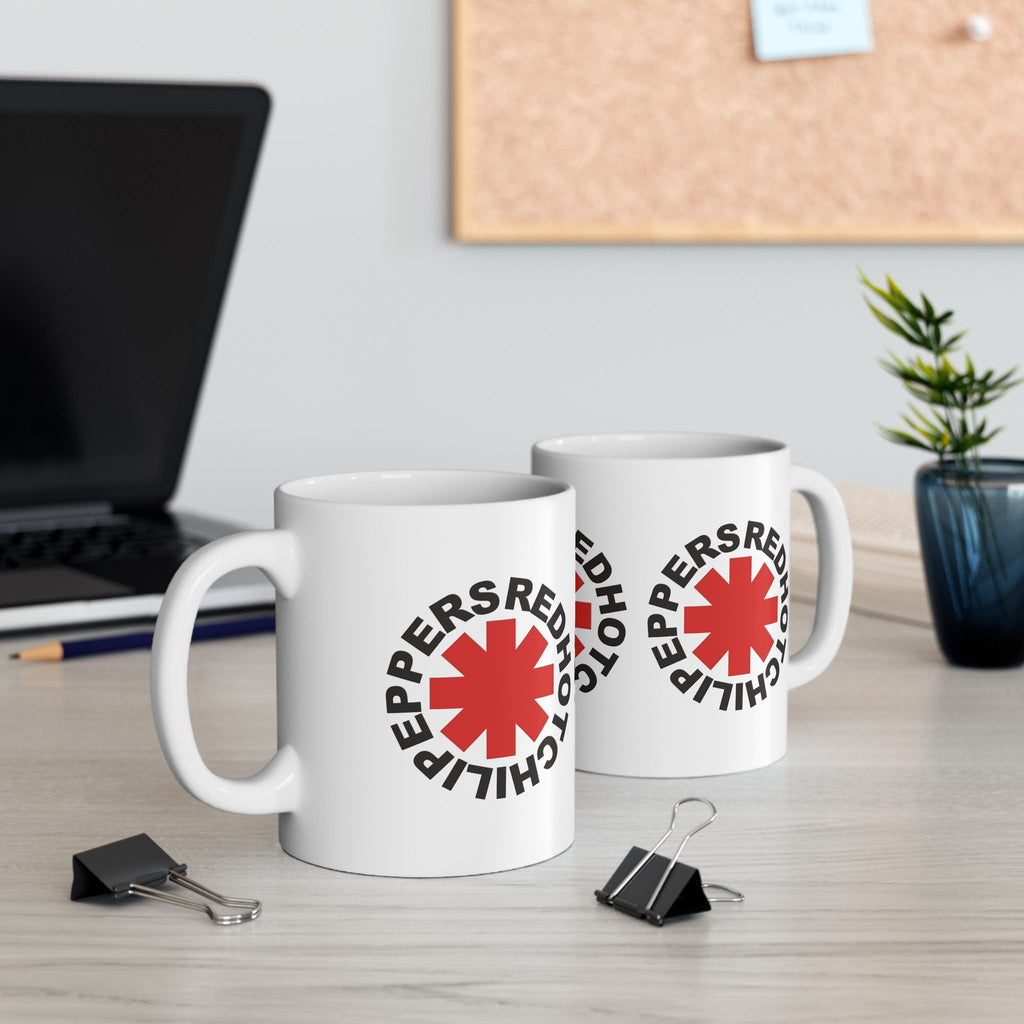 Red Hot Chili Peppers Mug 11oz Ceramic Coffee Mug | Ideal for Rock Music and RHCP Fans