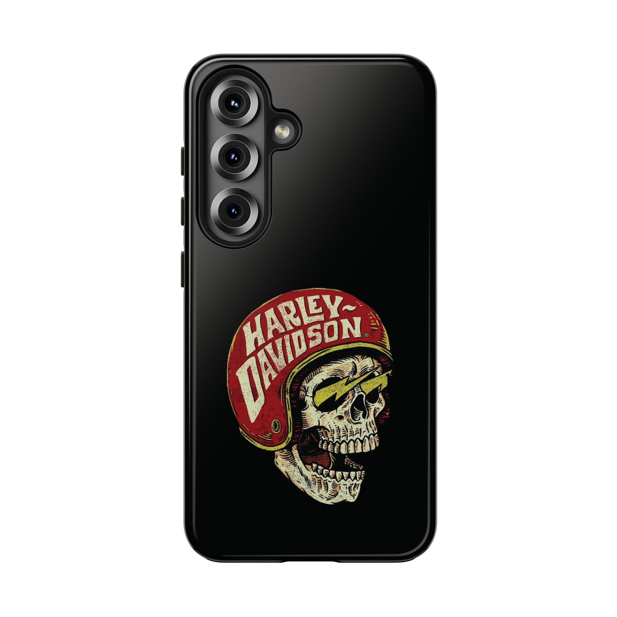 Skull Helmet Tough Phone Case | Vintage Motorcycle Biker Phone Case