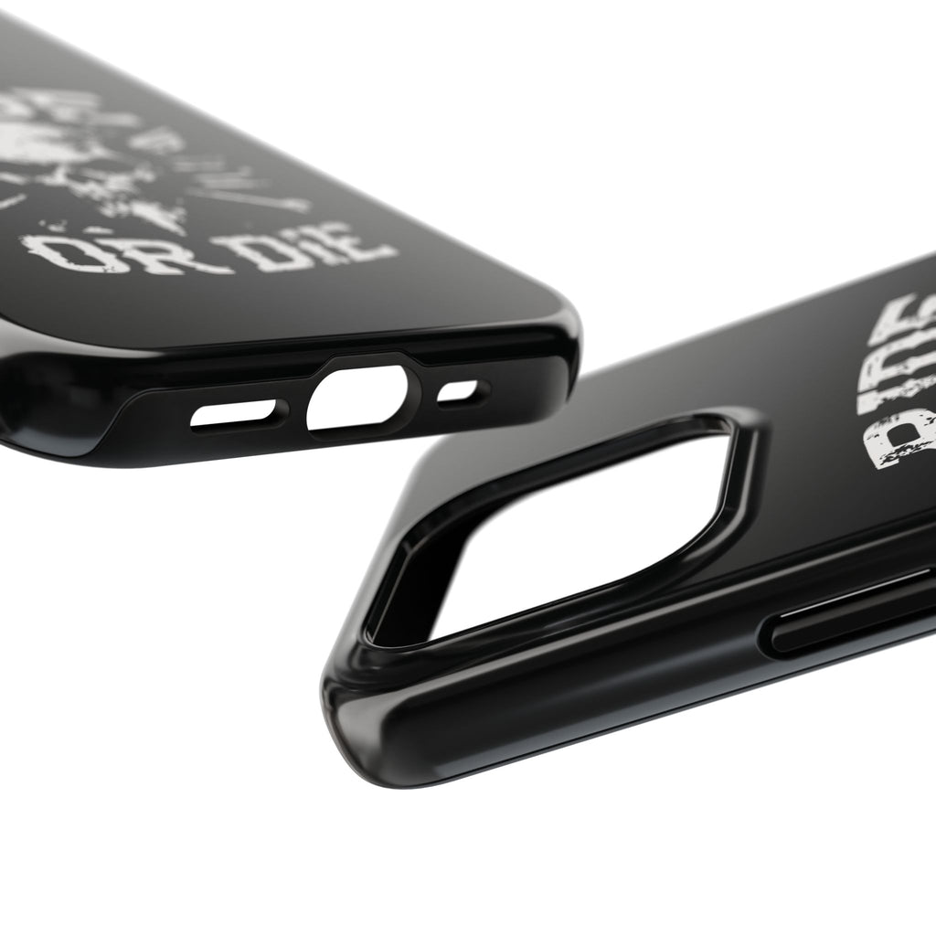 Ride or Die Skull Tough Phone Case | Biker Skull Graphic Phone Case