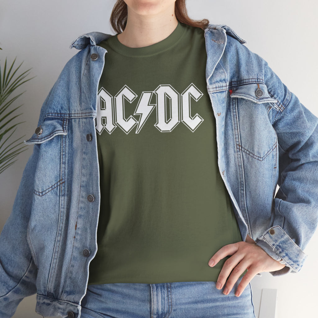Unisex AC/DC Hard Rock band inspired with a custom batch T-Shirt (4 Colors)