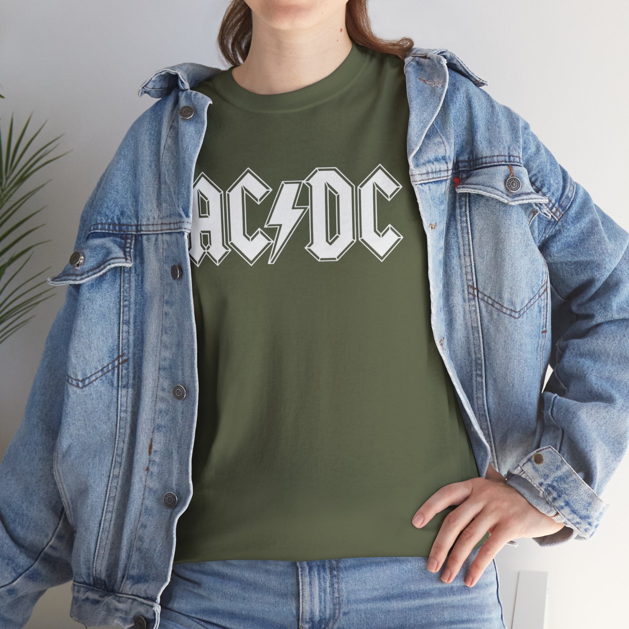 Unisex AC/DC Hard Rock band inspired with a custom batch T-Shirt (4 Colors)