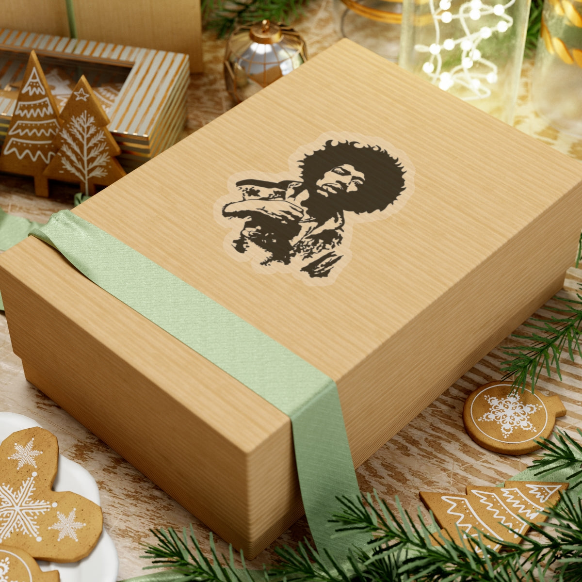 Jimi Hendrix Vintage Rock Sticker | Psychedelic Guitar Legend Vinyl Decal (4 Sizes)