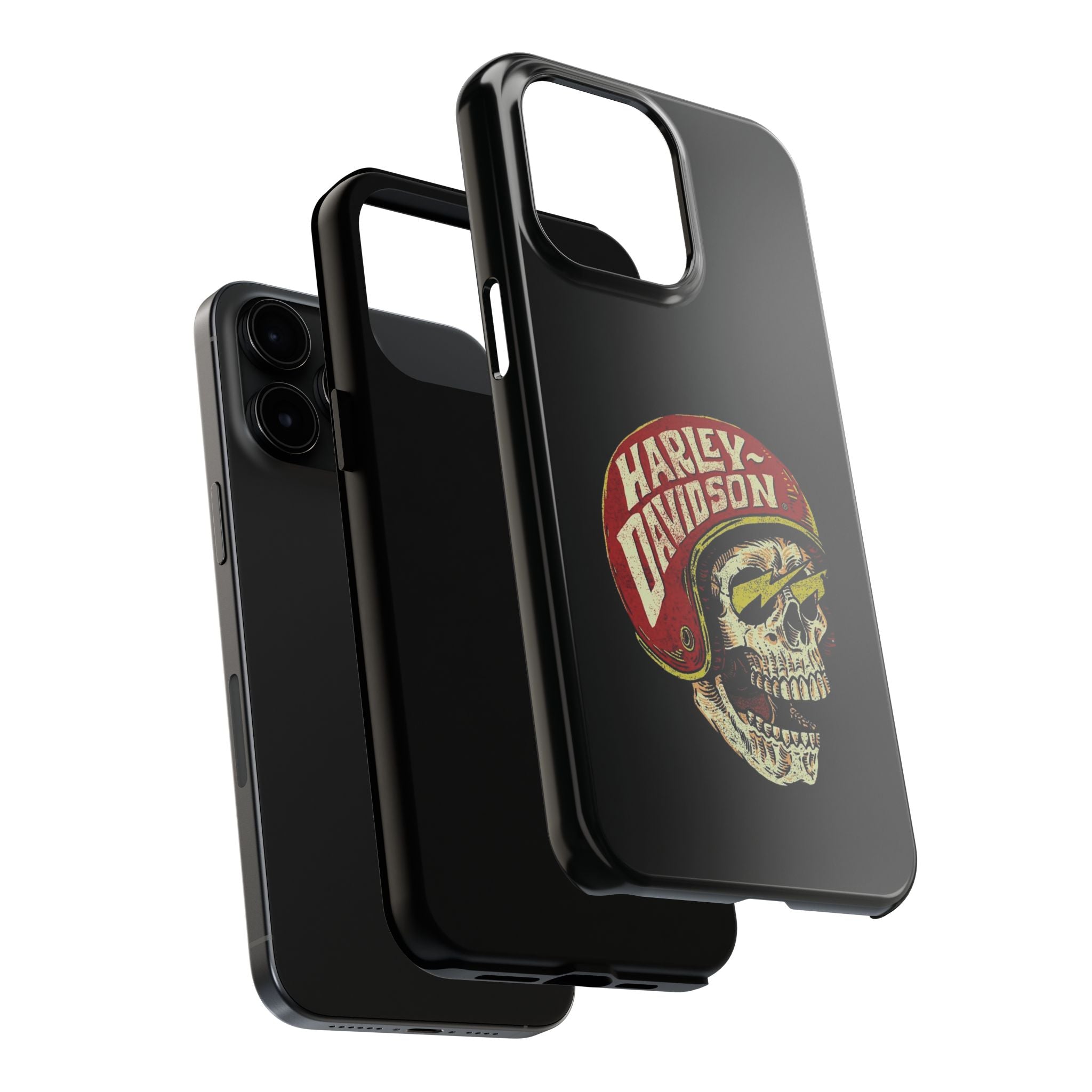 Skull Helmet Tough Phone Case | Vintage Motorcycle Biker Phone Case