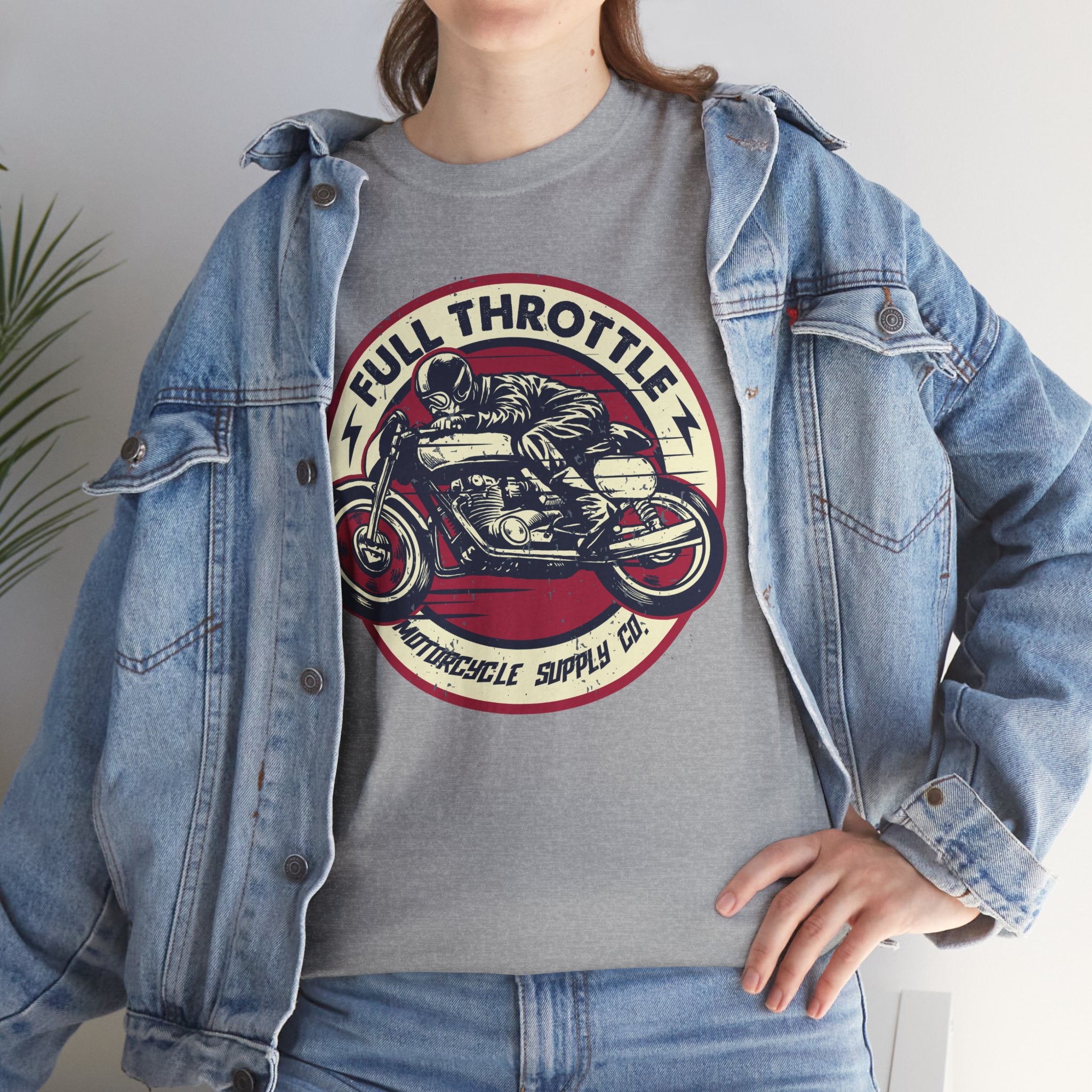 Unisex Full Thorotle Custom Graphic Motorcycle T-Shirt (5 Colors)