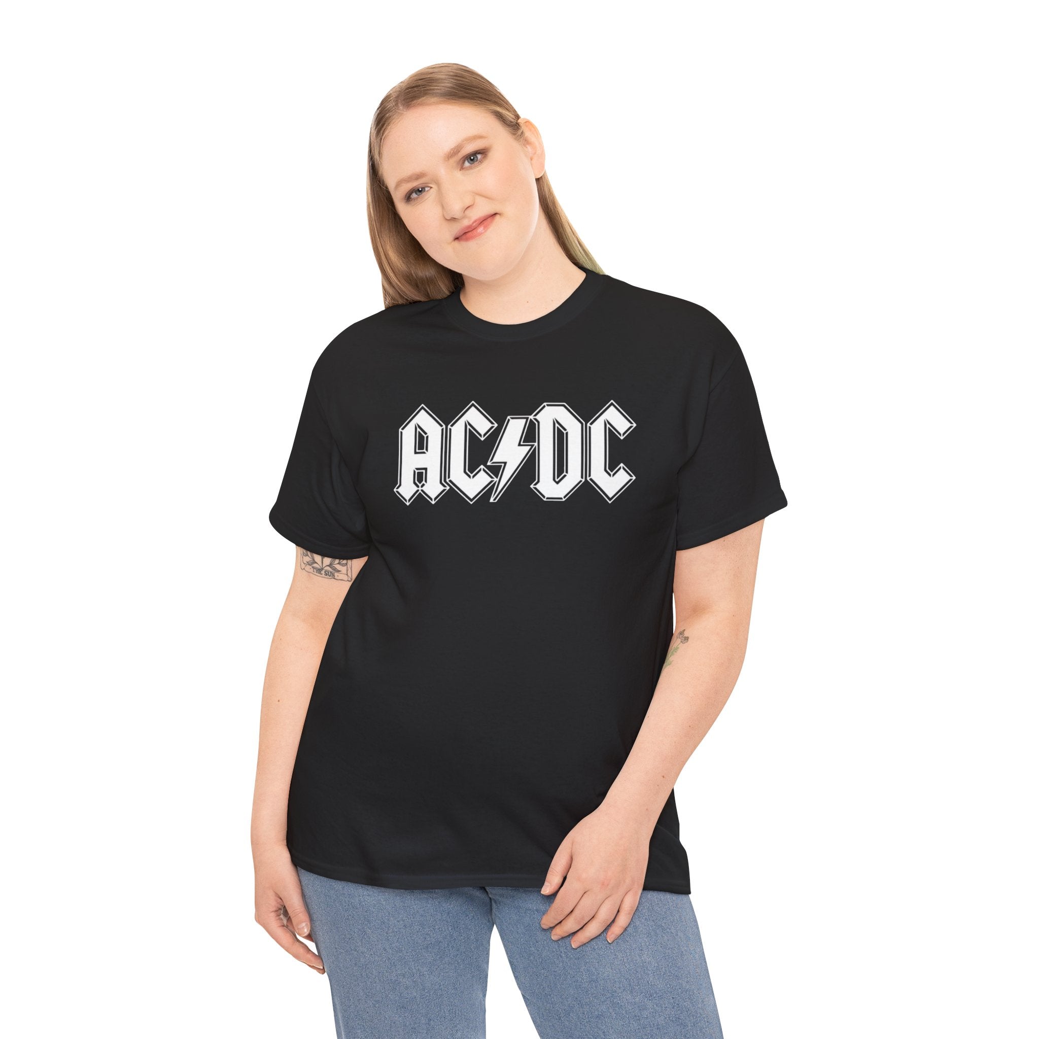Unisex AC/DC Hard Rock band inspired with a custom batch T-Shirt (4 Colors)
