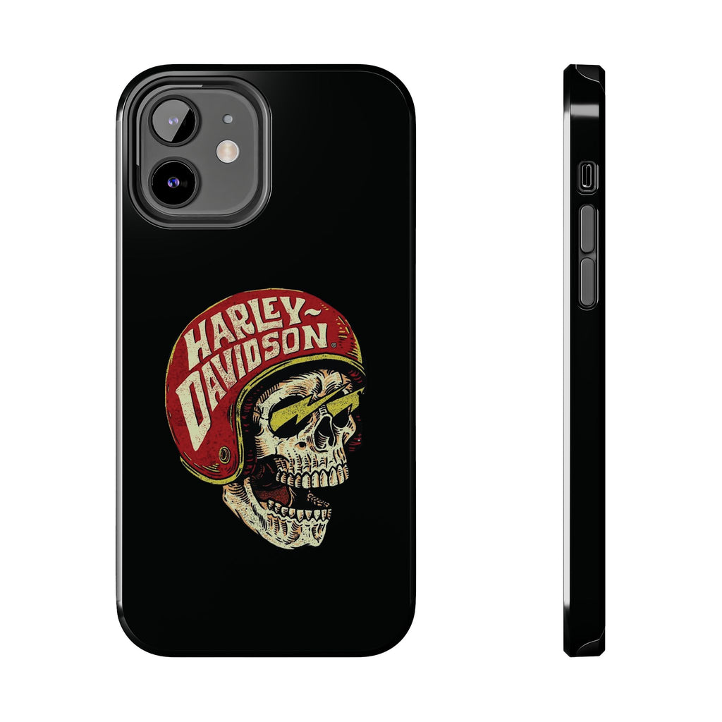Skull Helmet Tough Phone Case | Vintage Motorcycle Biker Phone Case