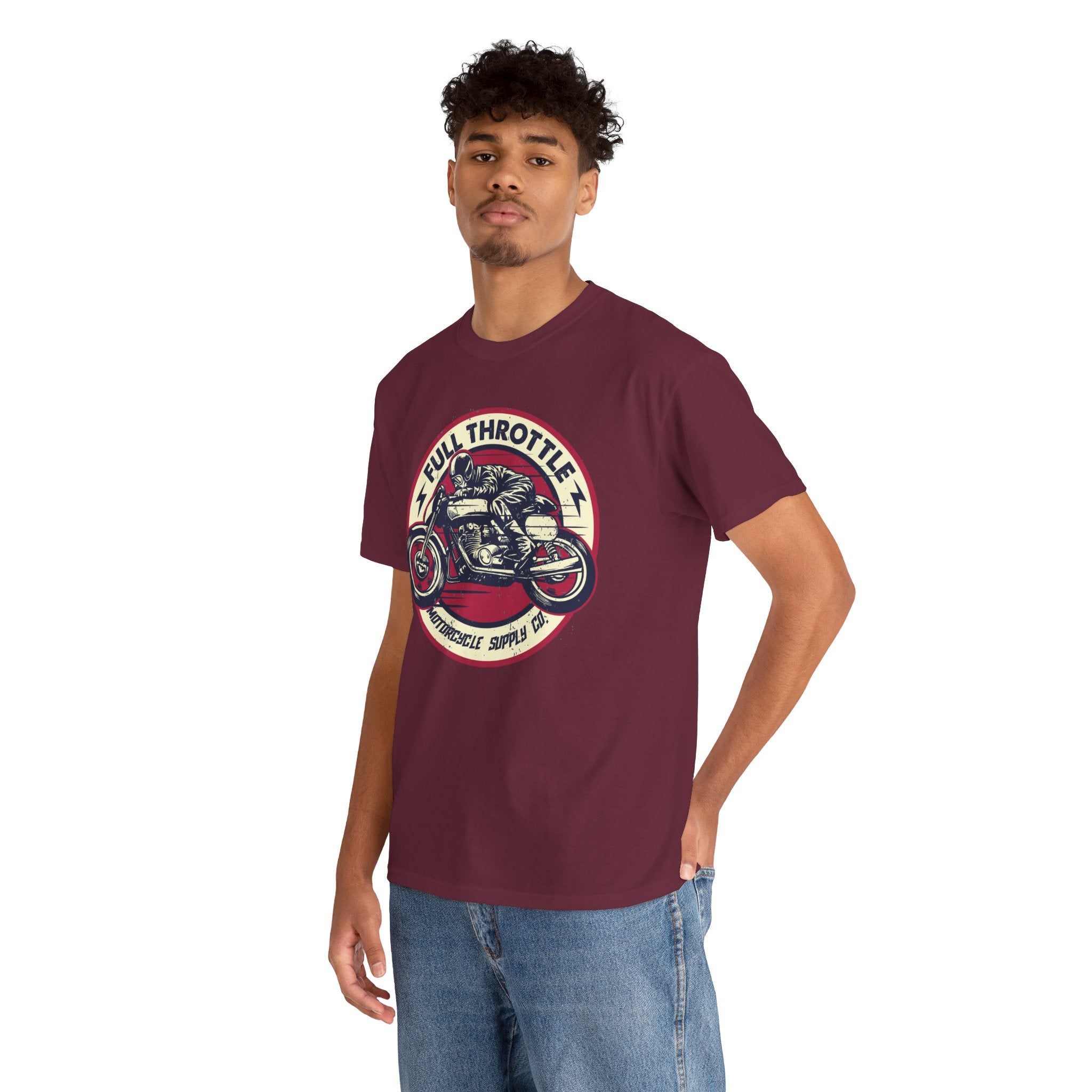 Unisex Full Thorotle Custom Graphic Motorcycle T-Shirt (5 Colors)