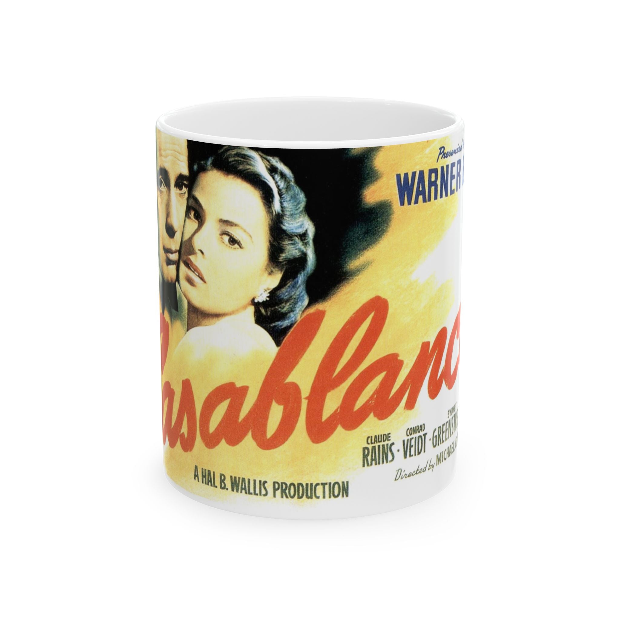 Casablanca Movie 11 oz Coffee Mug | Humphrey Bogart Ingrid Bergman Inspired Retro Hollywood
