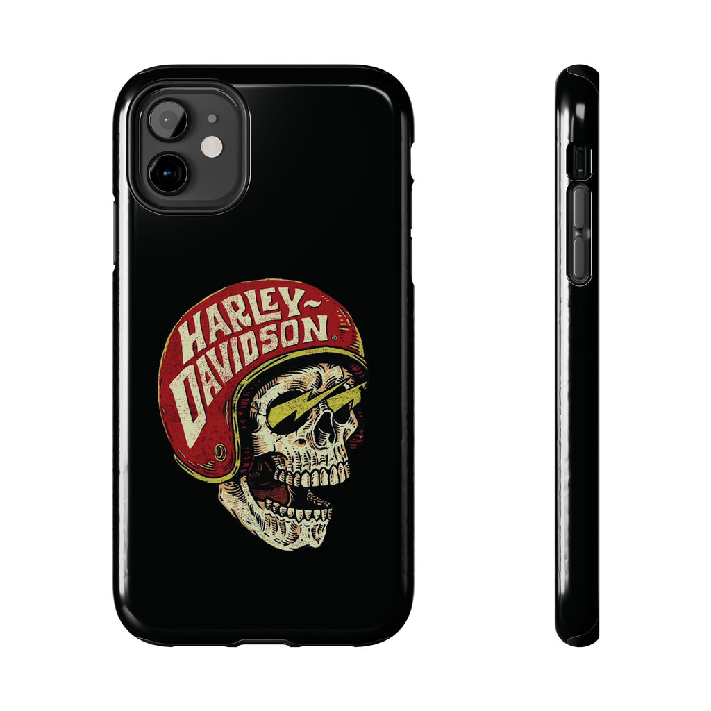 Skull Helmet Tough Phone Case | Vintage Motorcycle Biker Phone Case