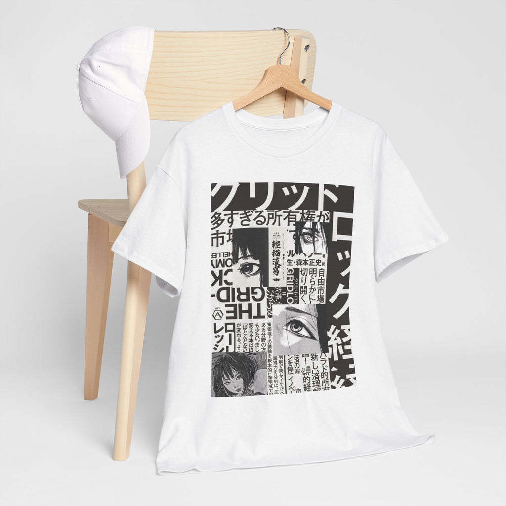 Unisex Japanese Manga Collage T-Shirt Anime Streetwear Graphic Tee (2 Colors)