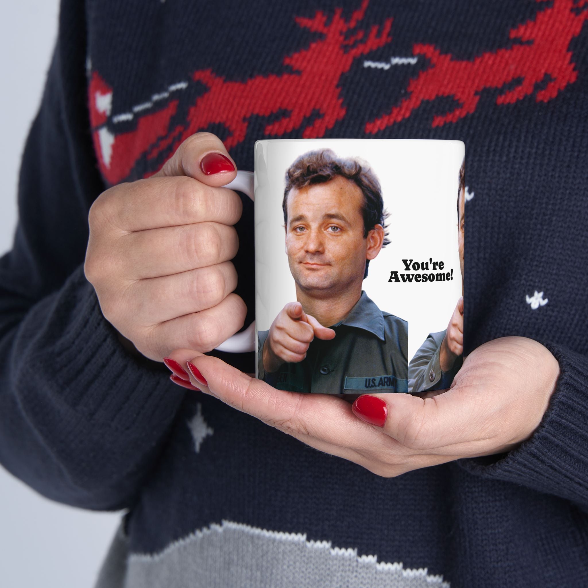 Bill Murray You are Awesome Mug 11oz Funny Retro Coffee Cup | Motivational Movie-Inspired Gift