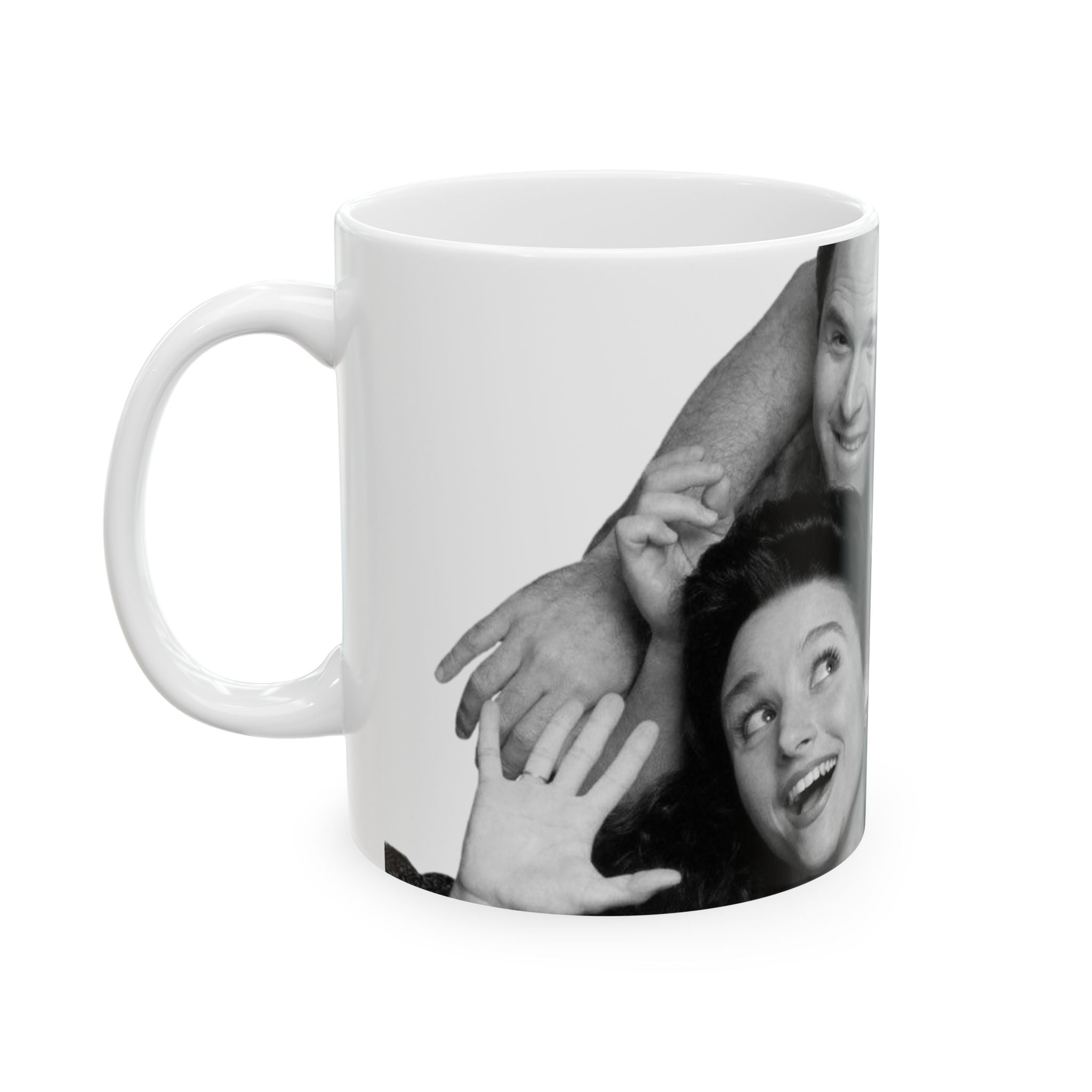 Seinfeld TV Show Cast 11oz Coffee Cup With Jerry, George, Elaine and Kramer