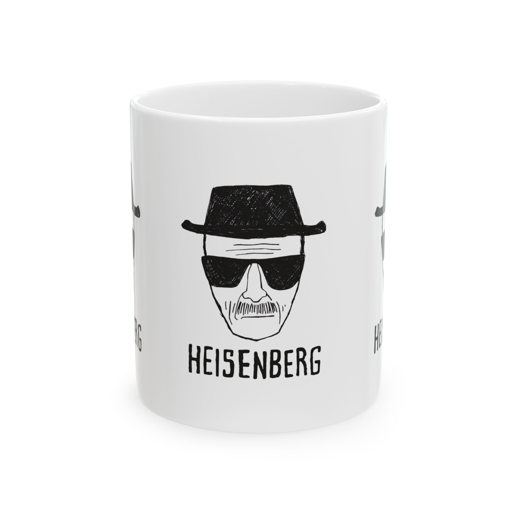Breaking Bad Heisenberg 11oz Mug  Inspired Coffee Cup With Walter White Drawing
