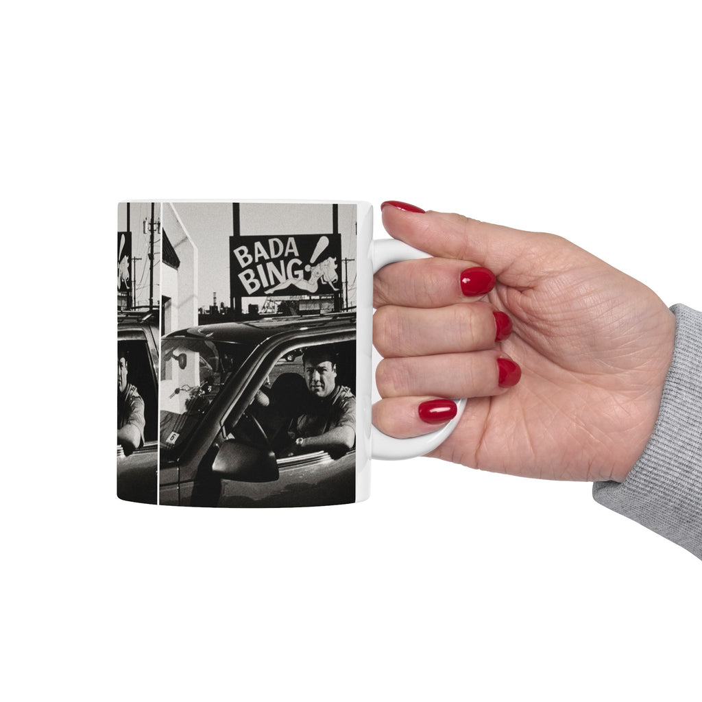 Tony Soprano Bada Bing Mug 11oz Ceramic Coffee Mug | The Sopranos Inspired Coffee Cup Gift for Crime Drama Fans