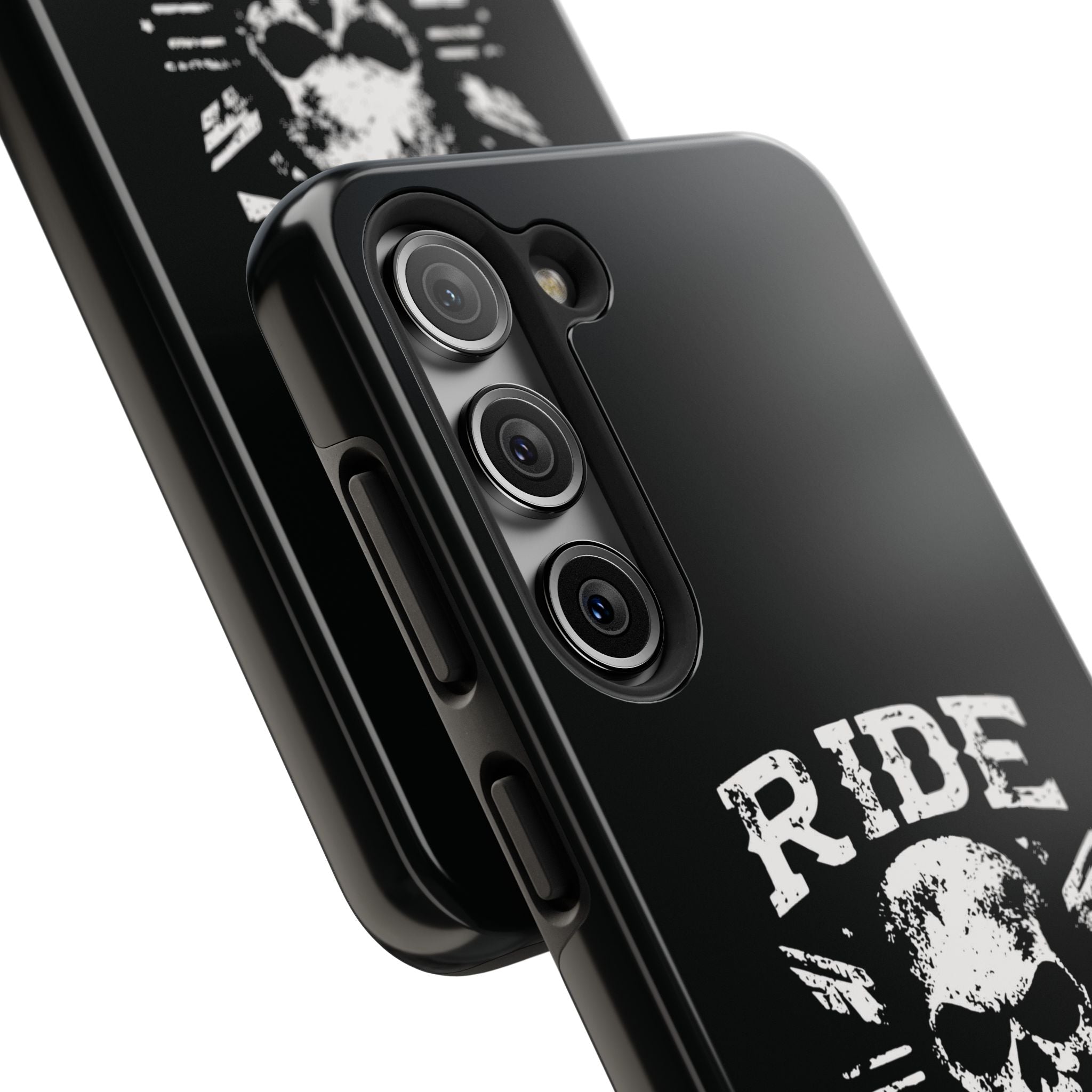 Ride or Die Skull Tough Phone Case | Biker Skull Graphic Phone Case