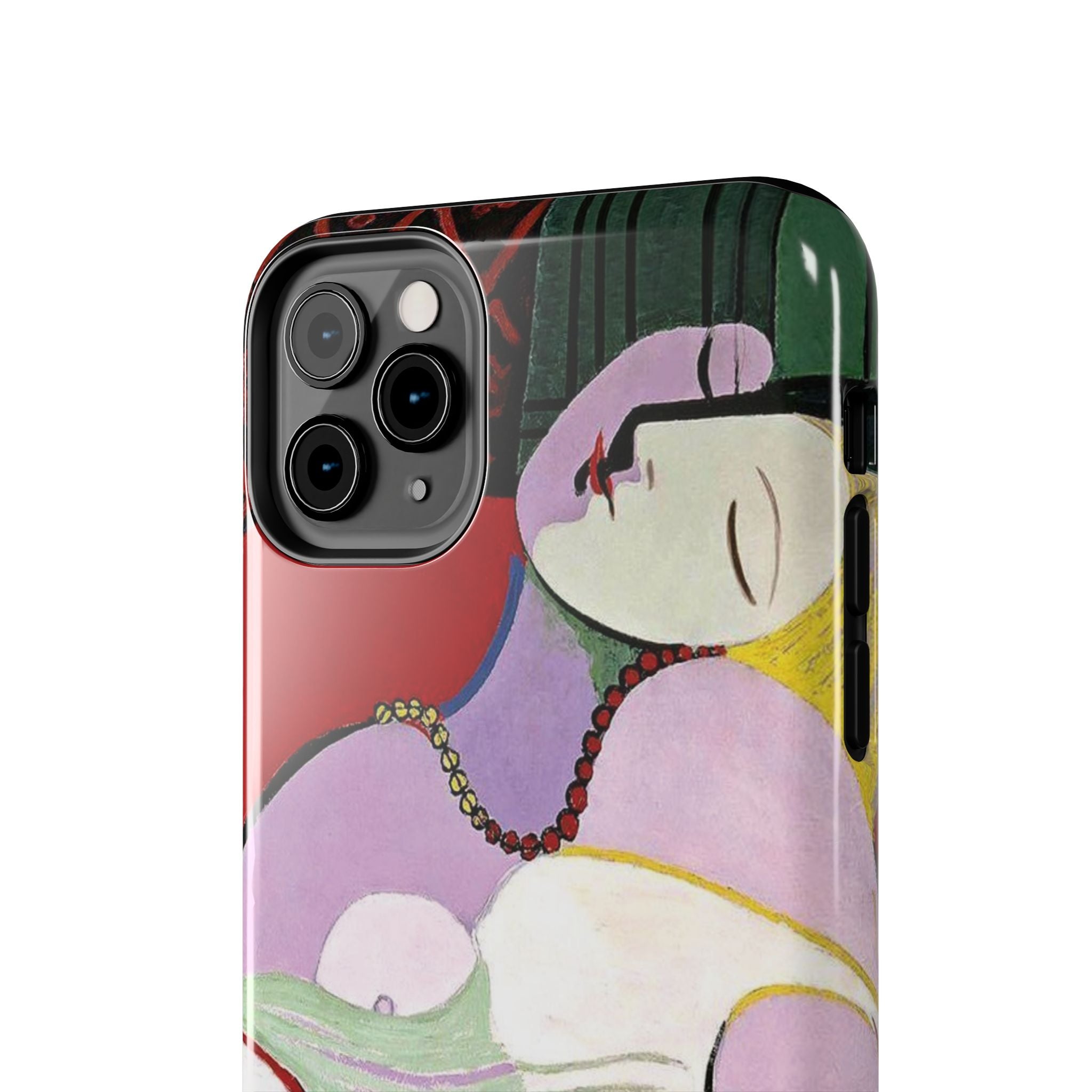 Picasso-Inspired Abstract Woman Tough Phone Case | Cubist Sleeping Woman Art Phone Case