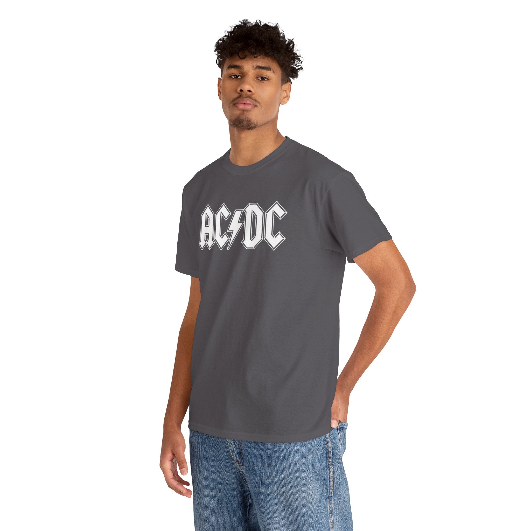 Unisex AC/DC Hard Rock band inspired with a custom batch T-Shirt (4 Colors)