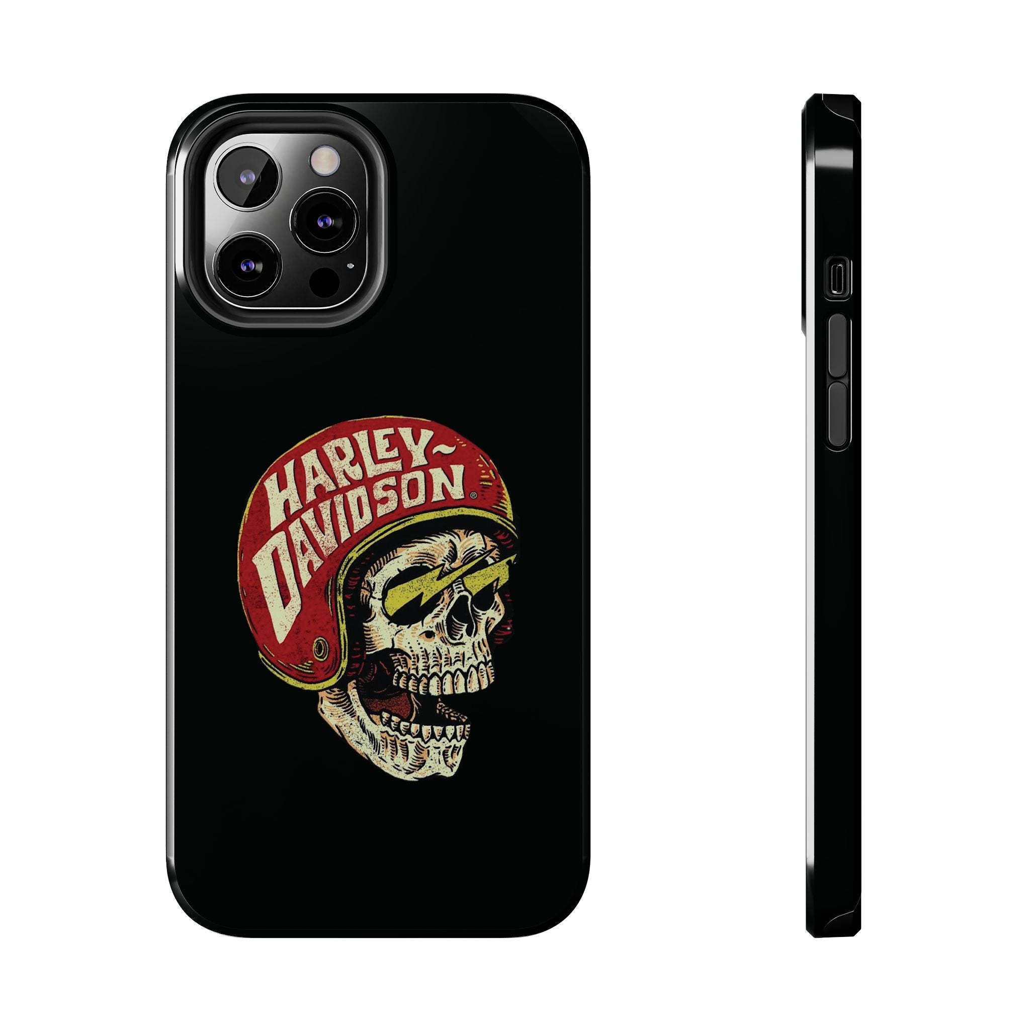 Skull Helmet Tough Phone Case | Vintage Motorcycle Biker Phone Case