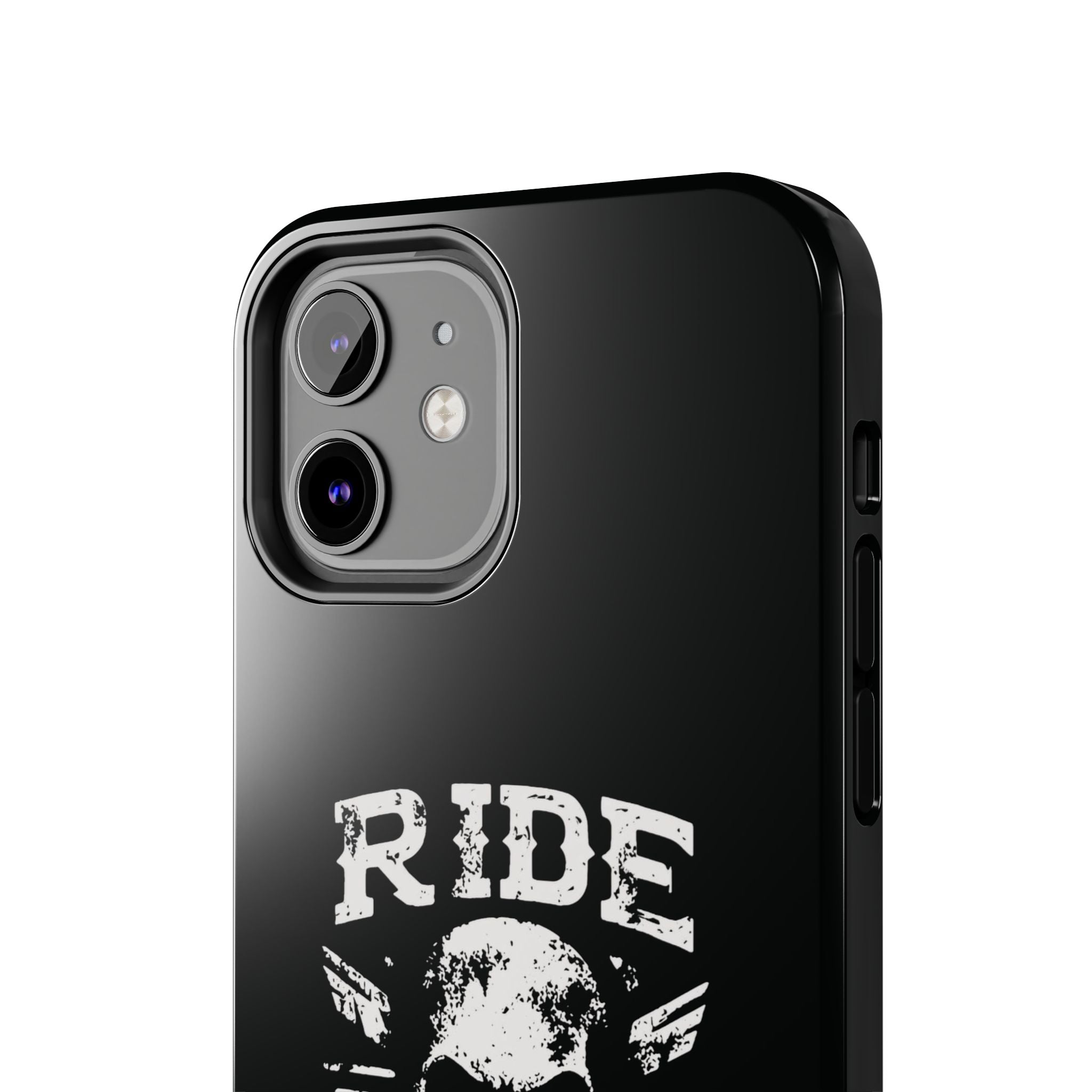 Ride or Die Skull Tough Phone Case | Biker Skull Graphic Phone Case